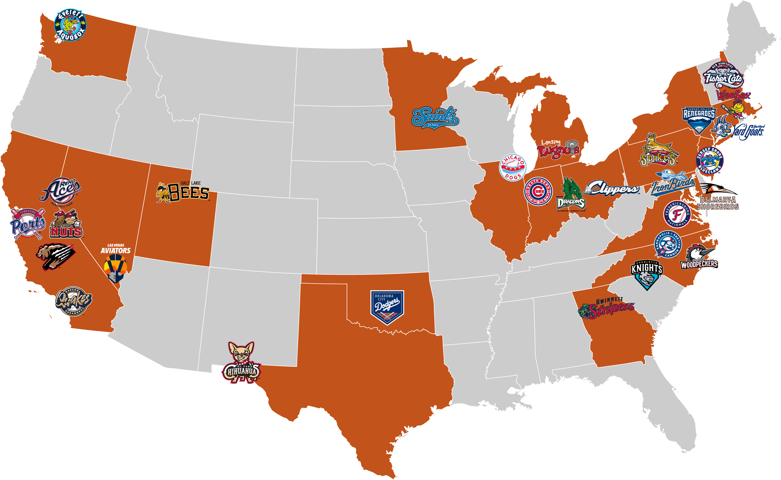 Pro Sports Catering Partner Map