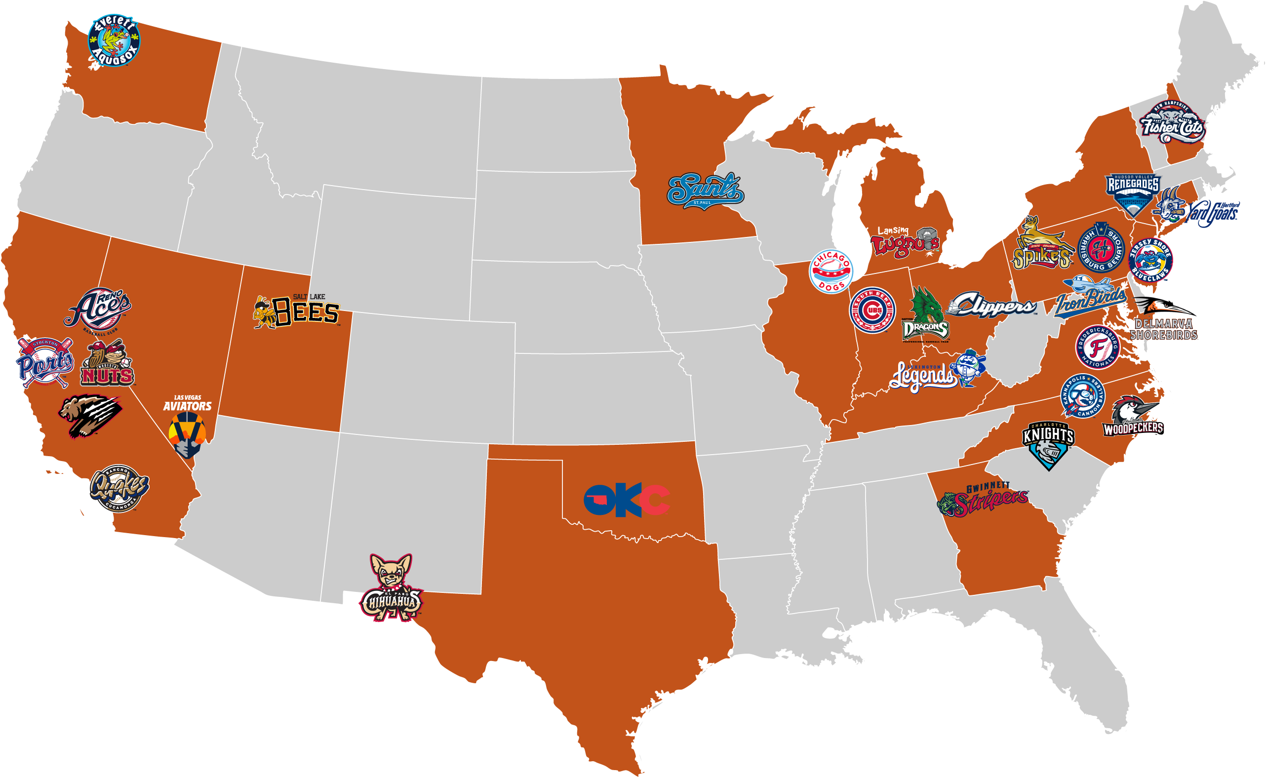 Pro Sports Catering Partner Map